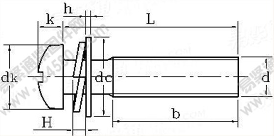 GB /T 9074.8-1988 十字槽小盤頭螺釘、平墊和彈墊組合執(zhí)行標(biāo)準(zhǔn)